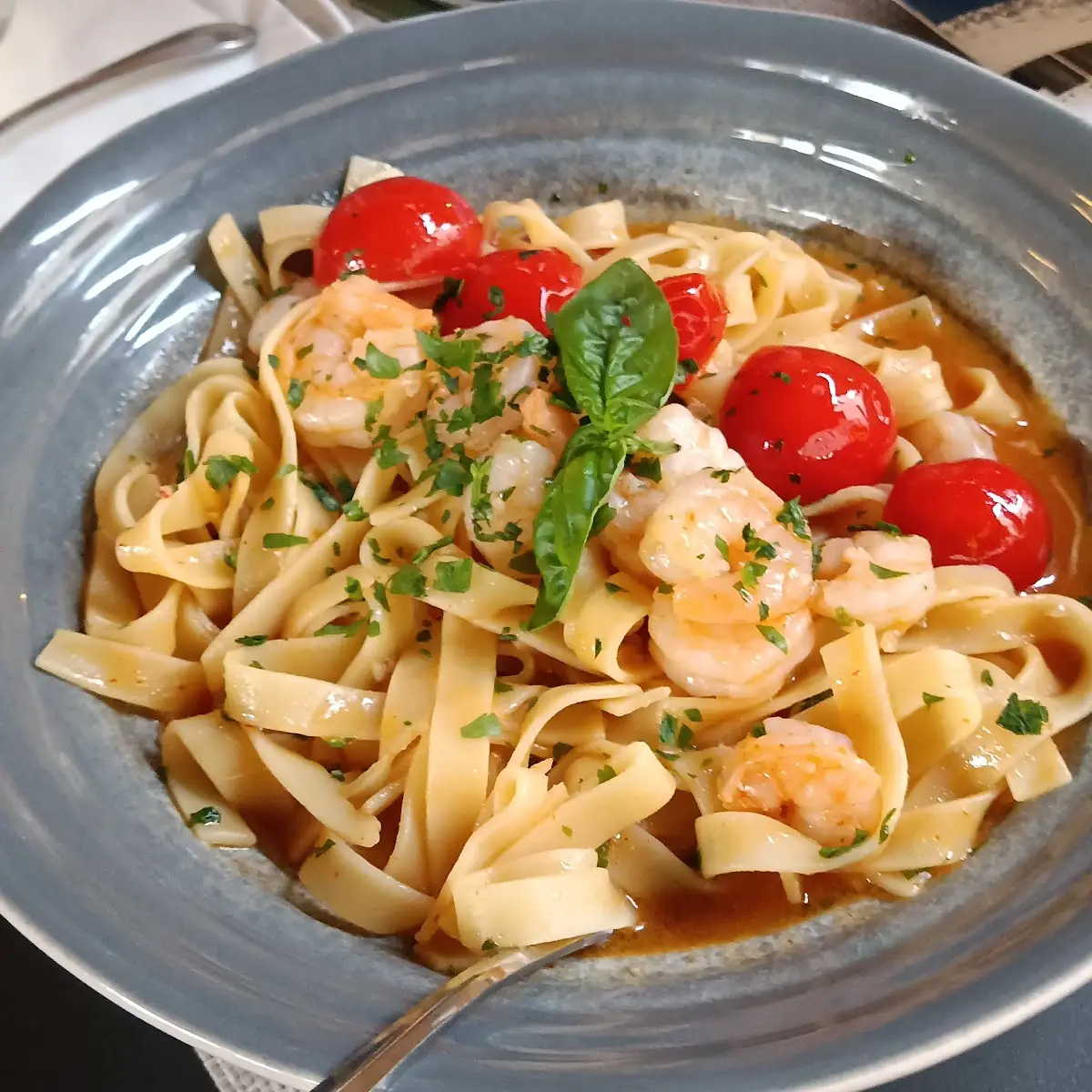 Pasta with Pil Pil Shirmps