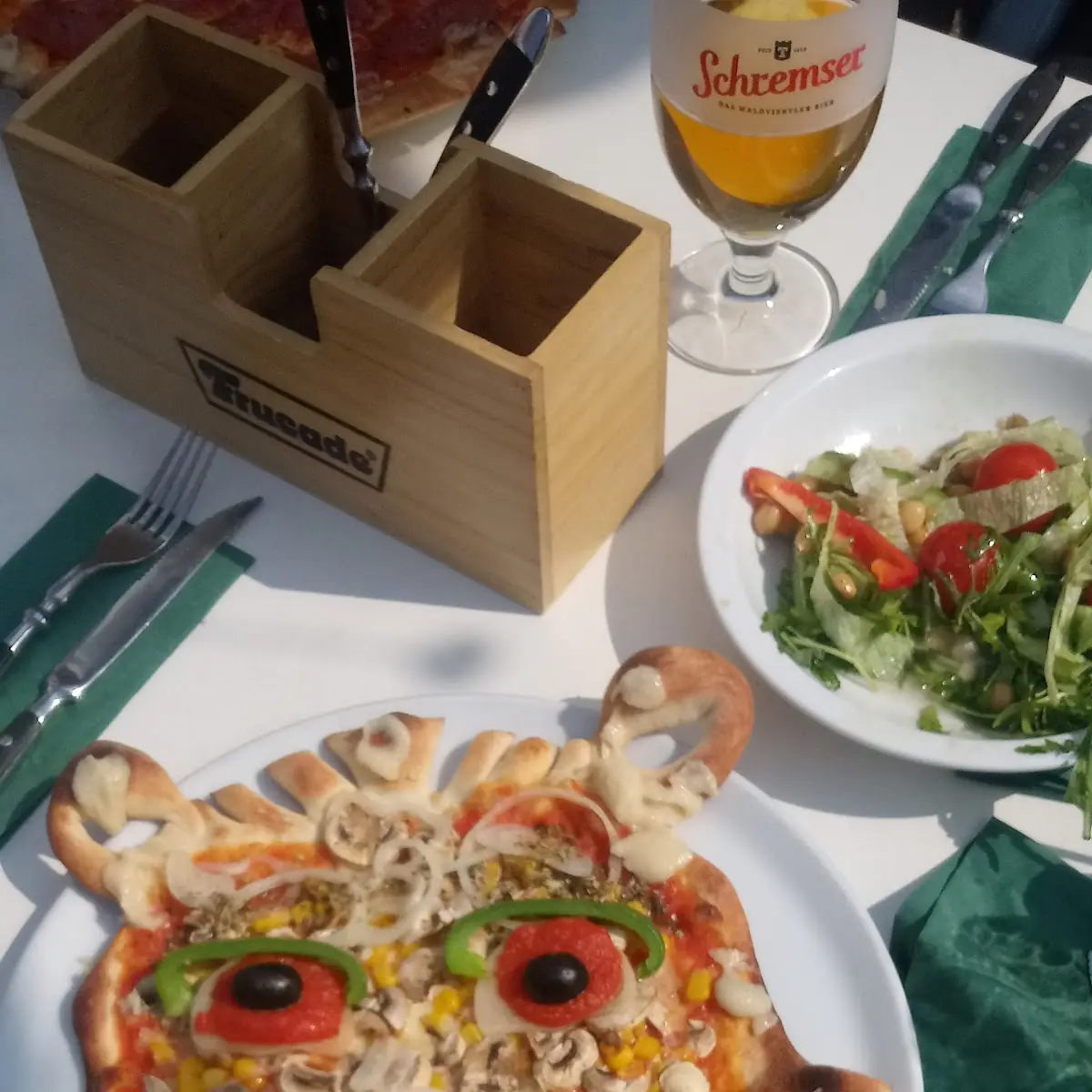 Pizza Verdura In Löwenform