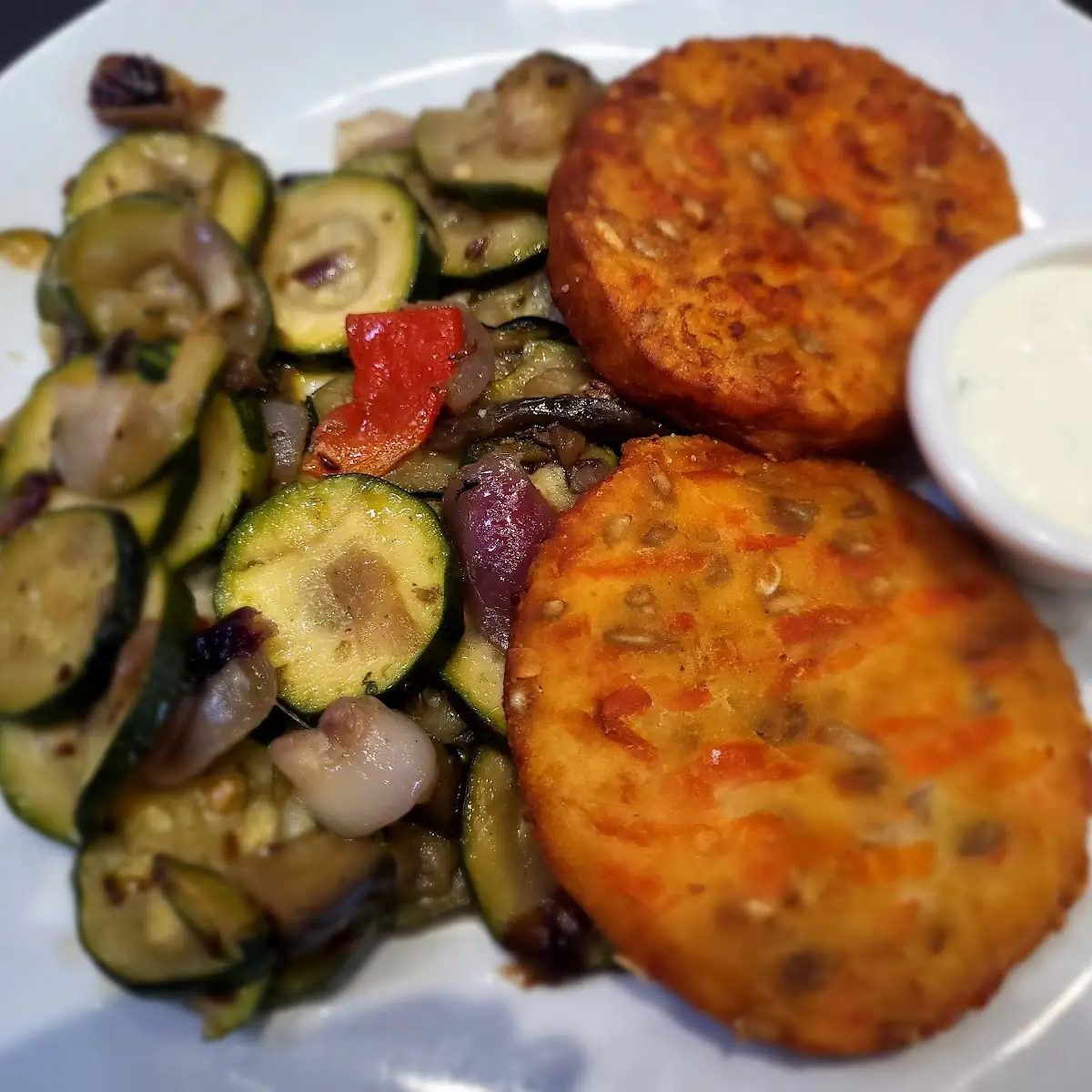 Vegetárianus Zöldségfasírt Grillzöldséggel