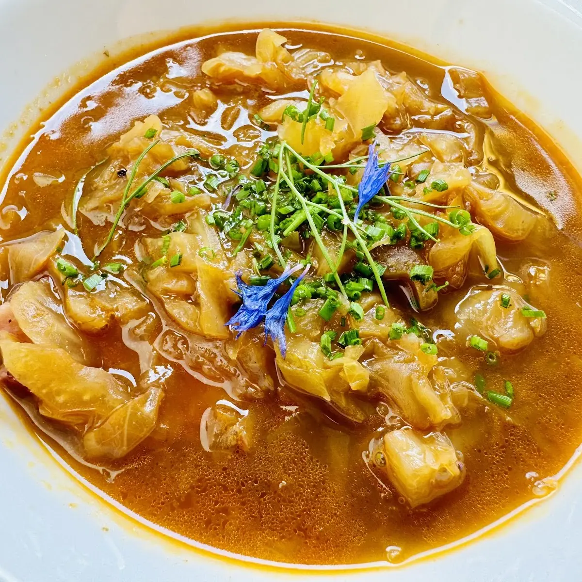 Paprika-krautsuppe Mit Kalbszunge