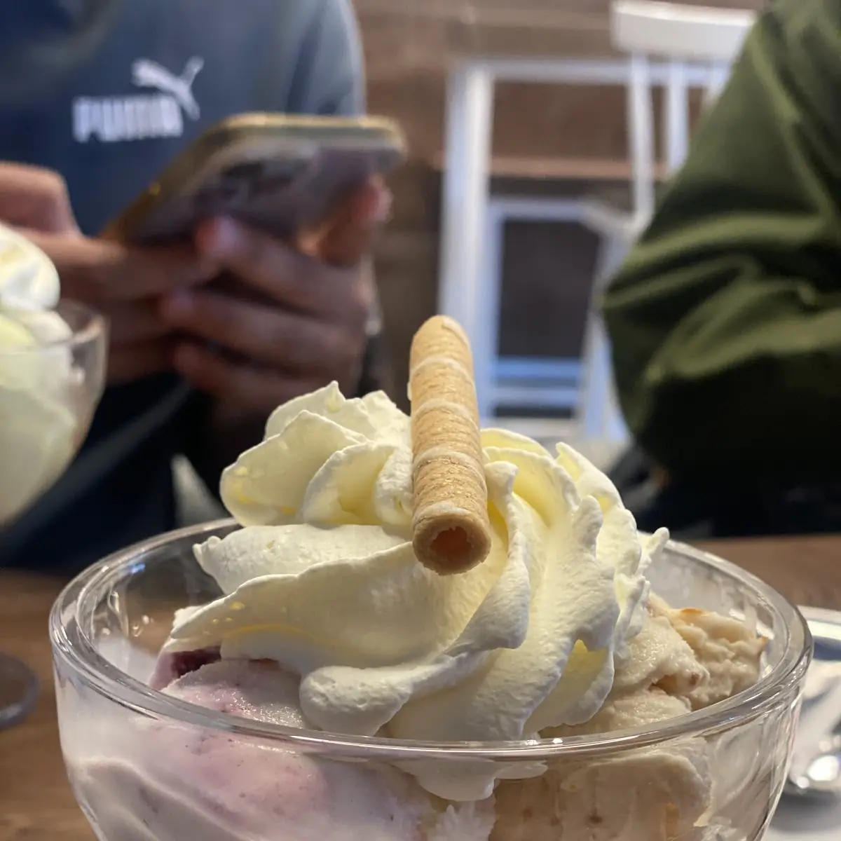 ايسكريم مكس فانيلا وتوت