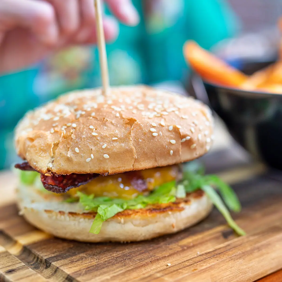 Veganer Vegetarischer Burger