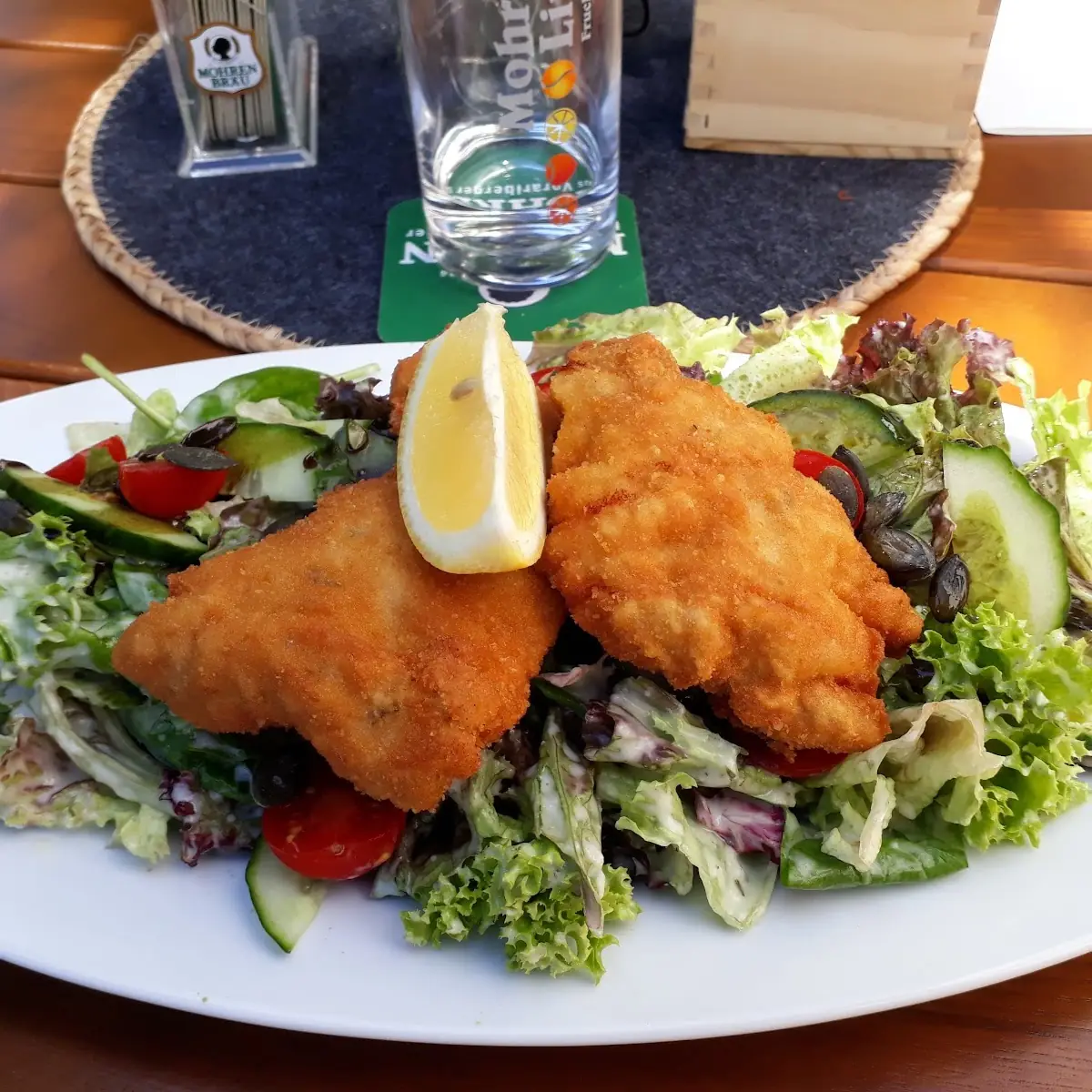 Putenschnitzel Mit Salat