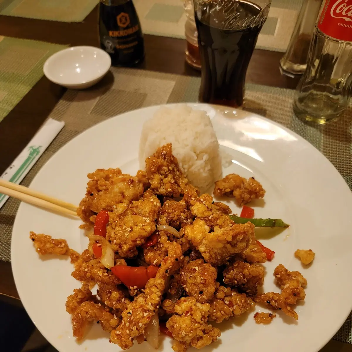 Knusprige Hühnerfleisch Honig Sesam Sesame Chicken