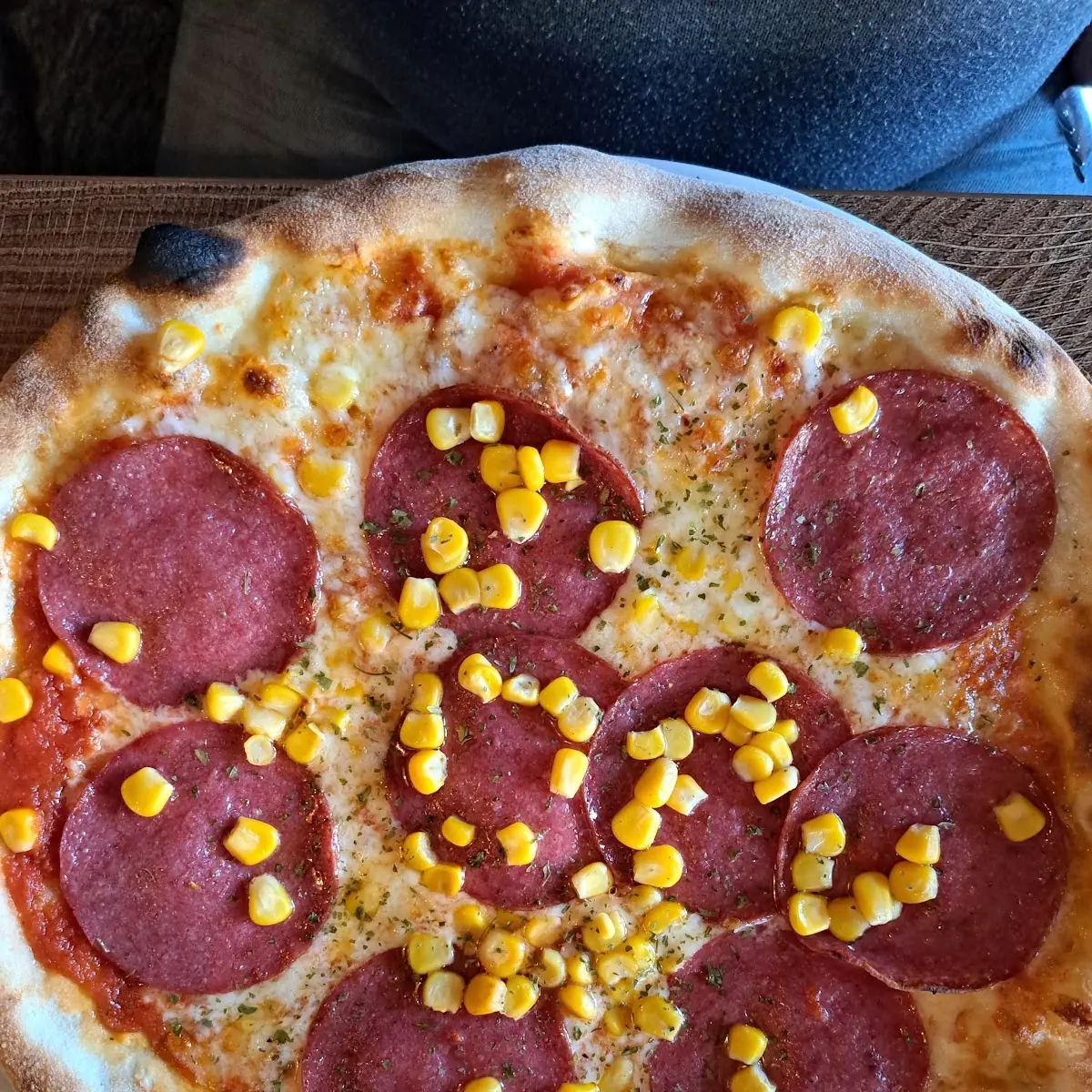 Salamipizza Mit Mais