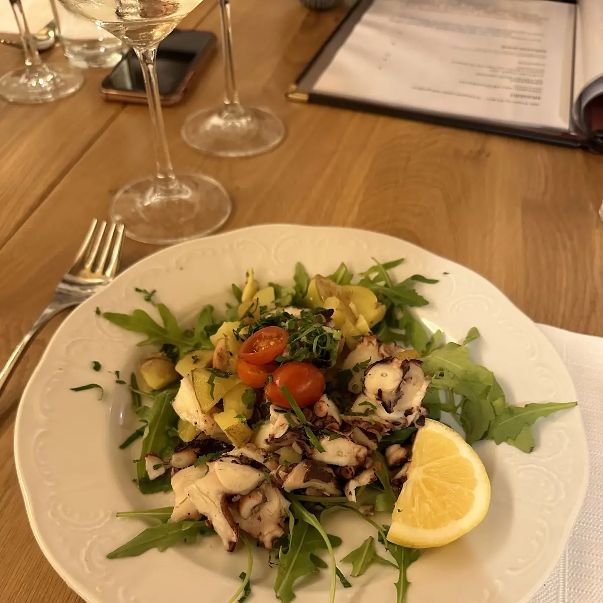 Branzino Filet Auf Rucola