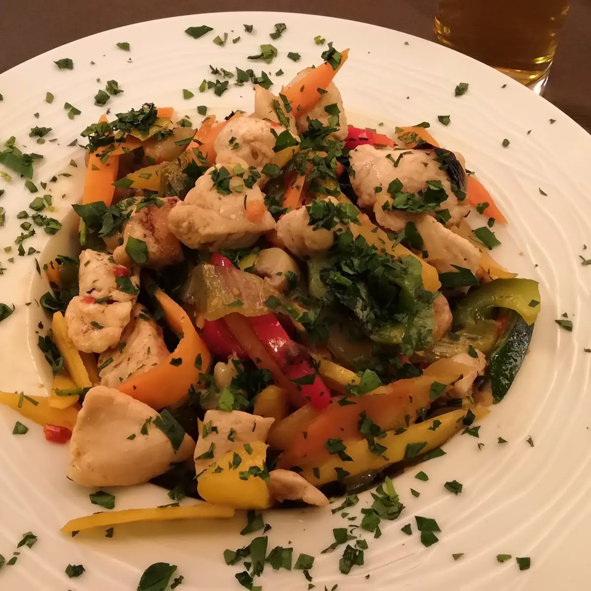 Wok Huhn Reis