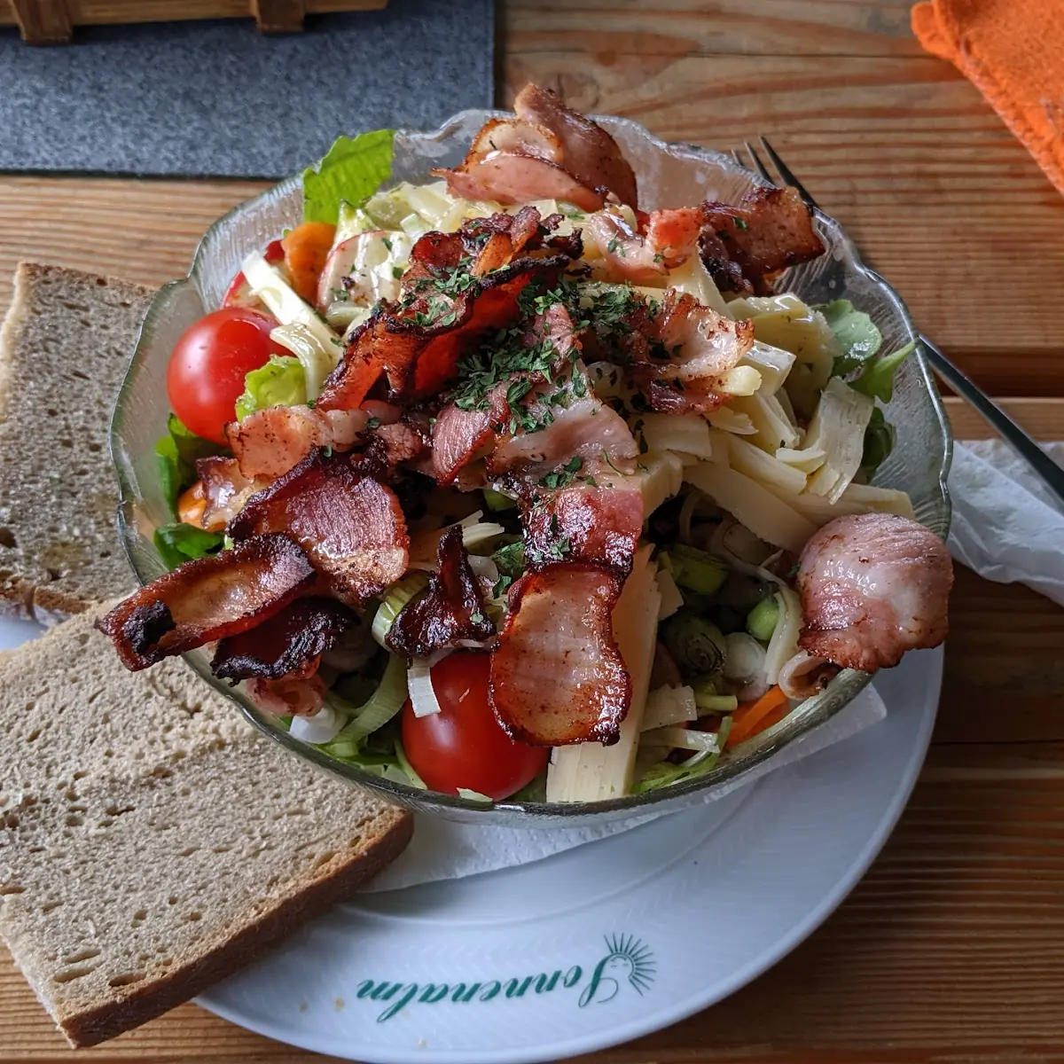 Salat Mit Speck
