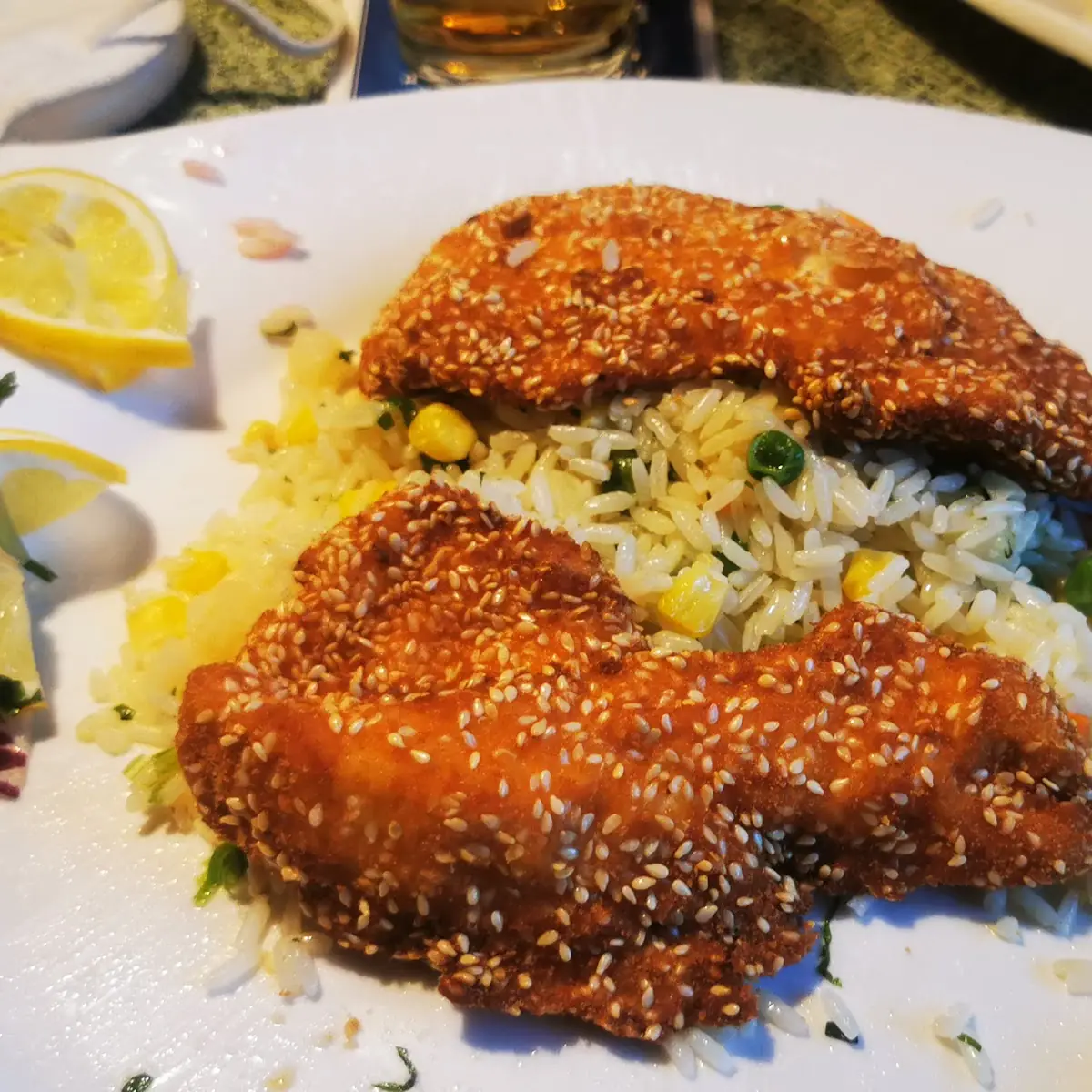 Hühnerbrust In Sesampanier