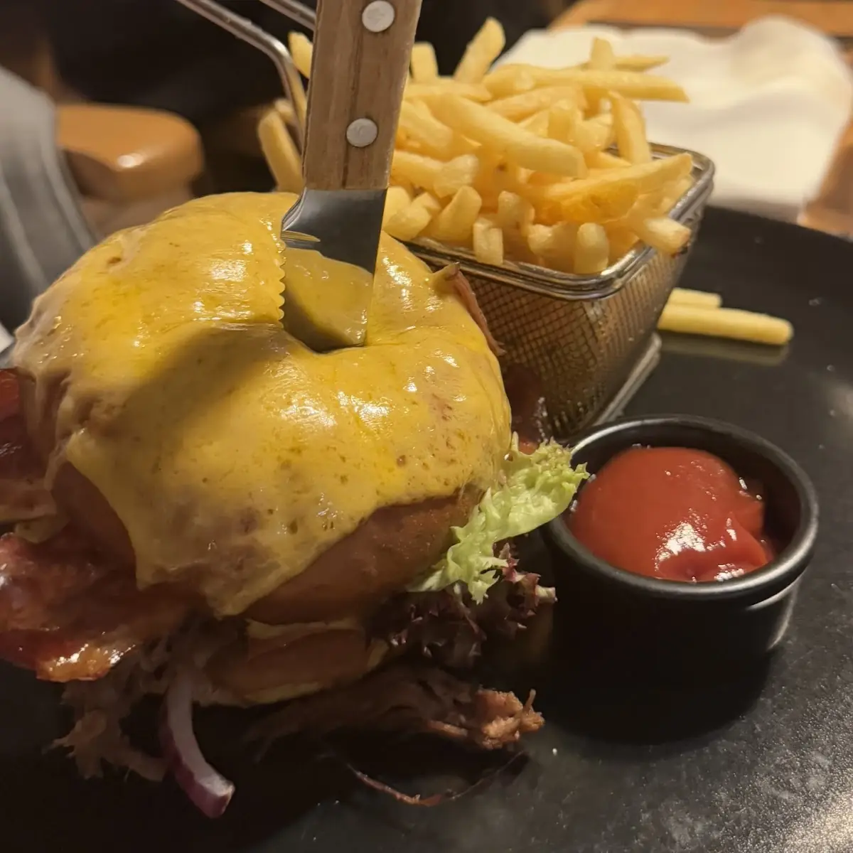 Burger and Fries