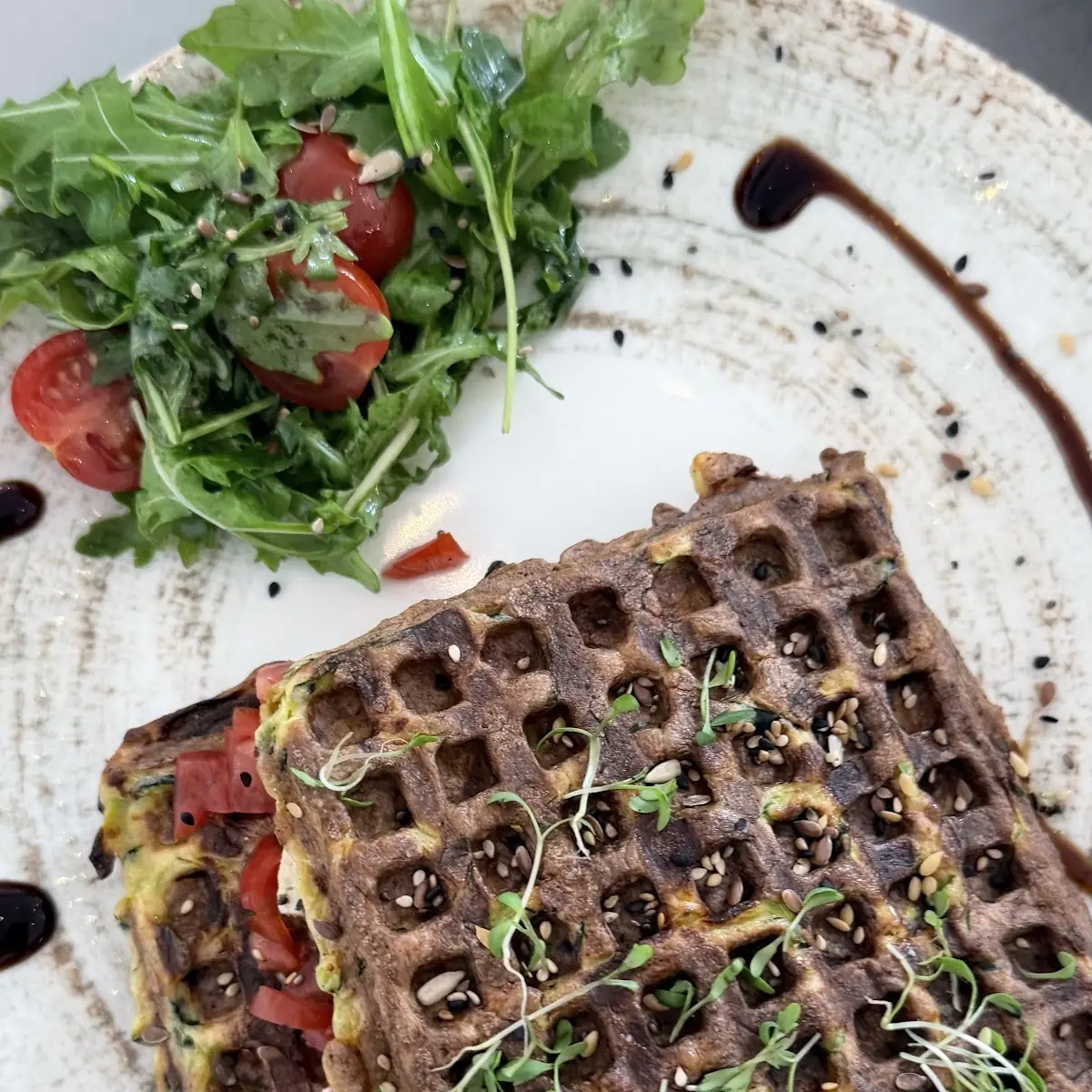 Vegetarische Waffeln