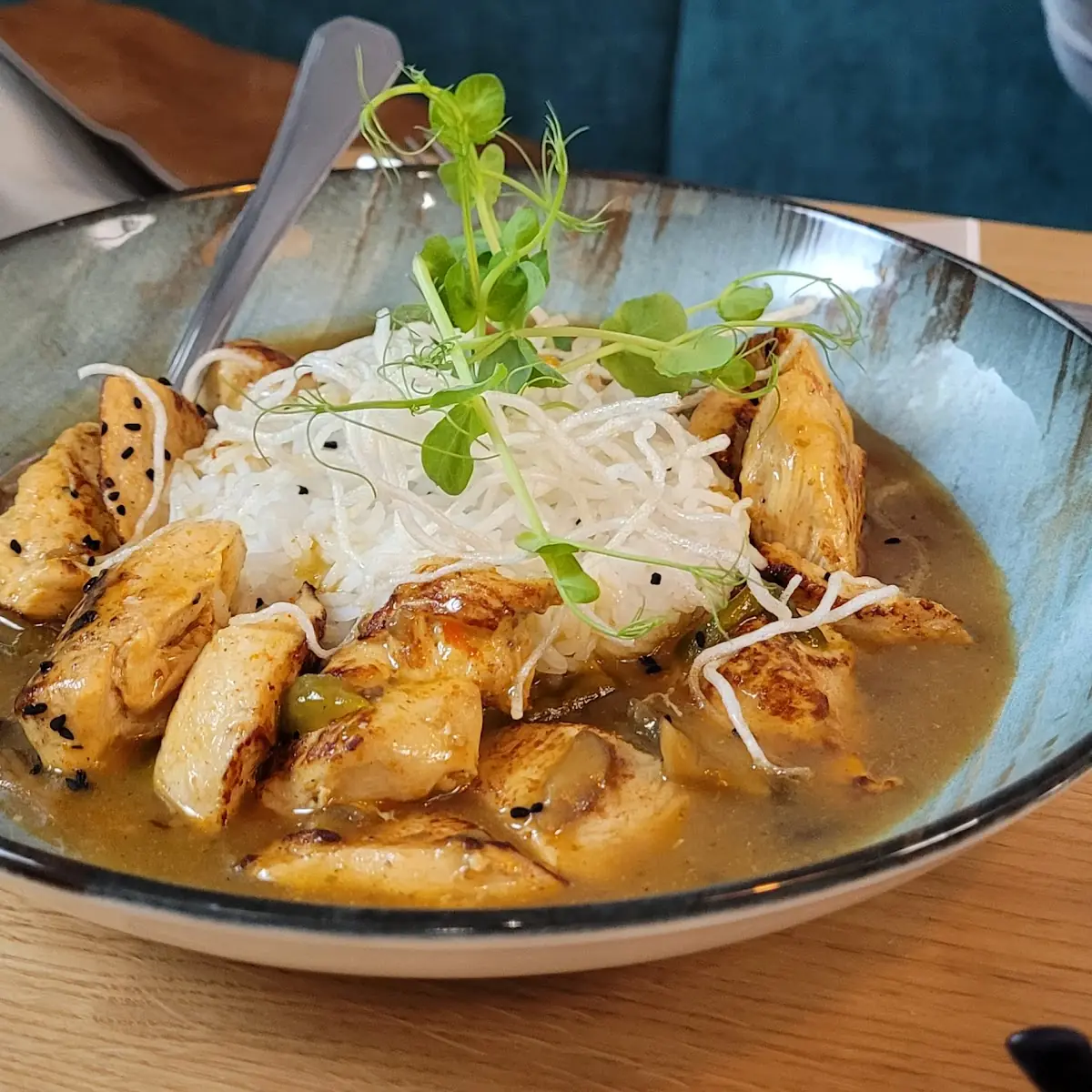 Champignon Curry Geschnetzeltes Vom Huhn