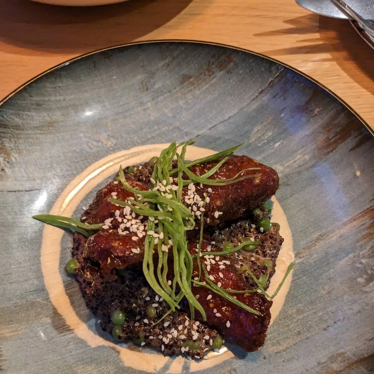 Gebackene Hühnerbrust In Asia-sauce Mit Erbsen-quinoa