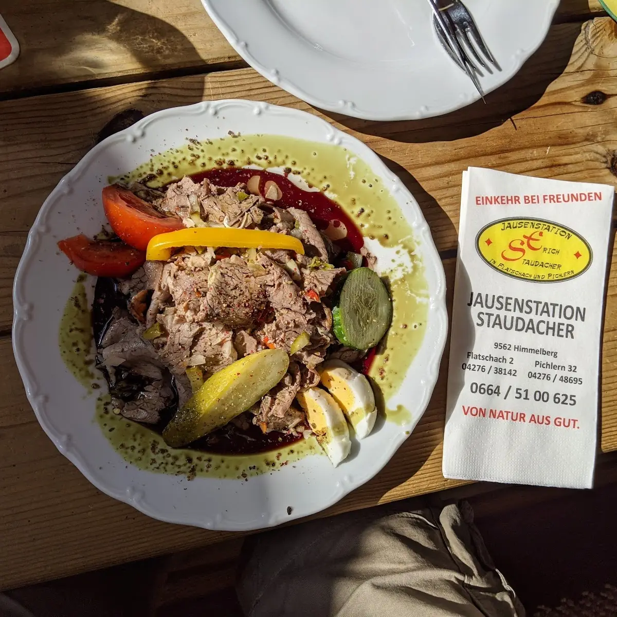 Abgesäuertes Rindfleisch