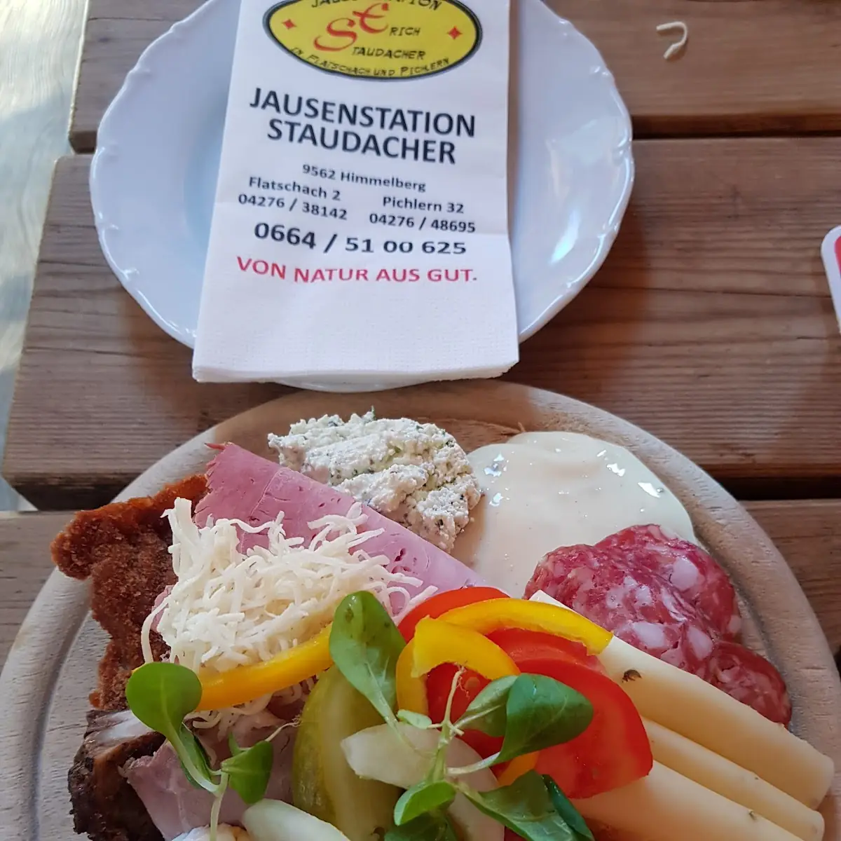 Geschnittene Brettljause