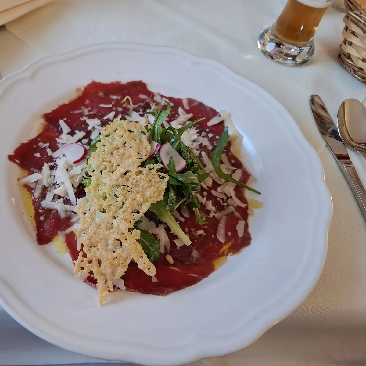 Carpaccio Vom Rind Mit Parmesan