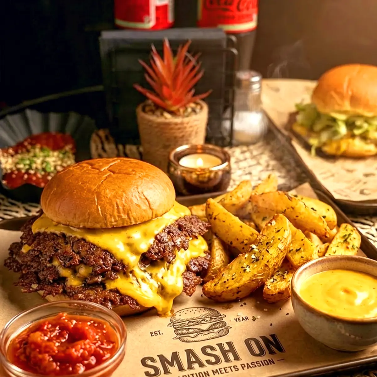 Smashon Burger Crunchy Fries Menü
