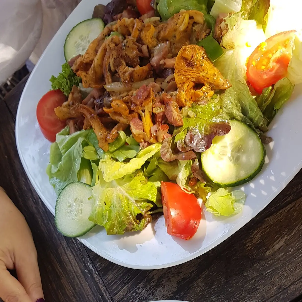 Salat Mit Hühnerstreifen