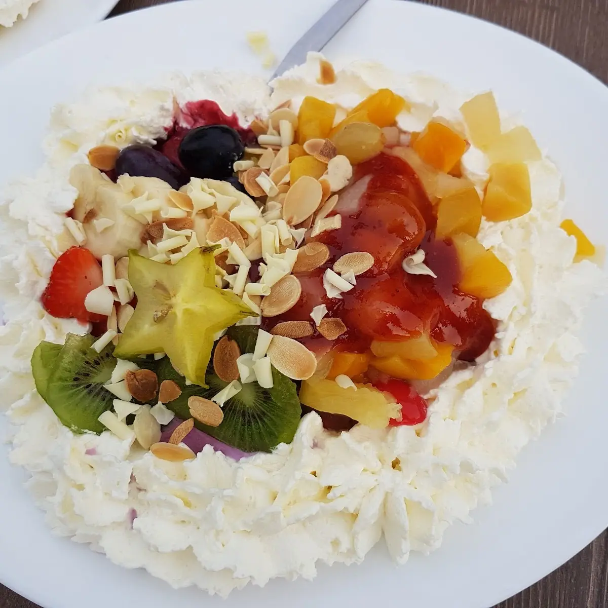 Große Eispizza
