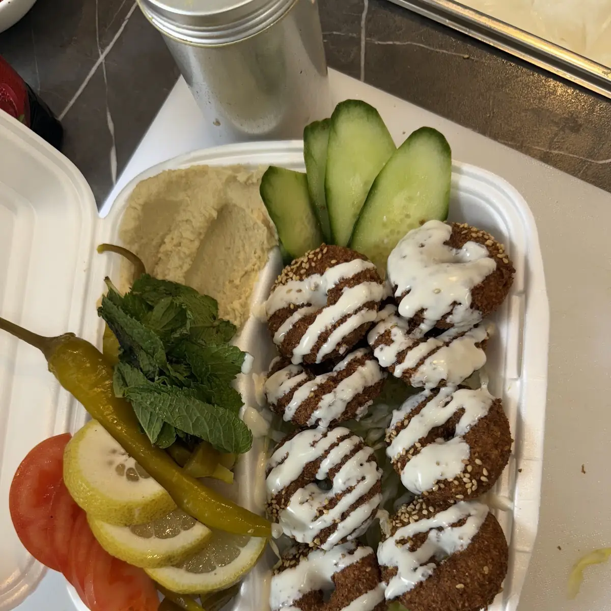 Falafel Teller 8 Stück