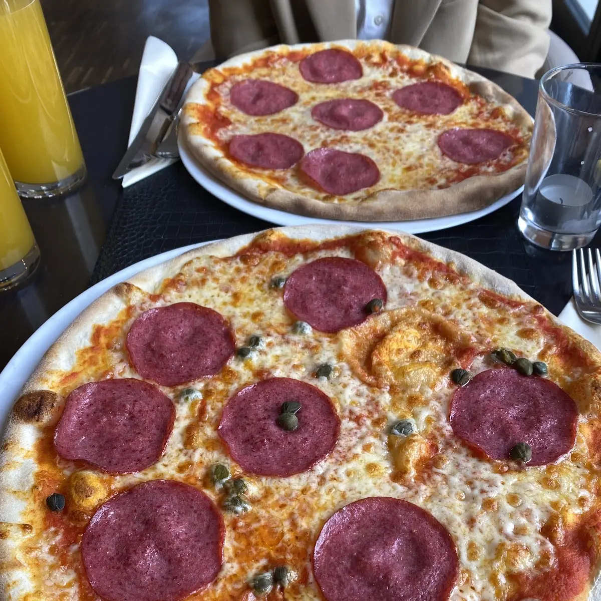 Pizza Salami Mit Kapern