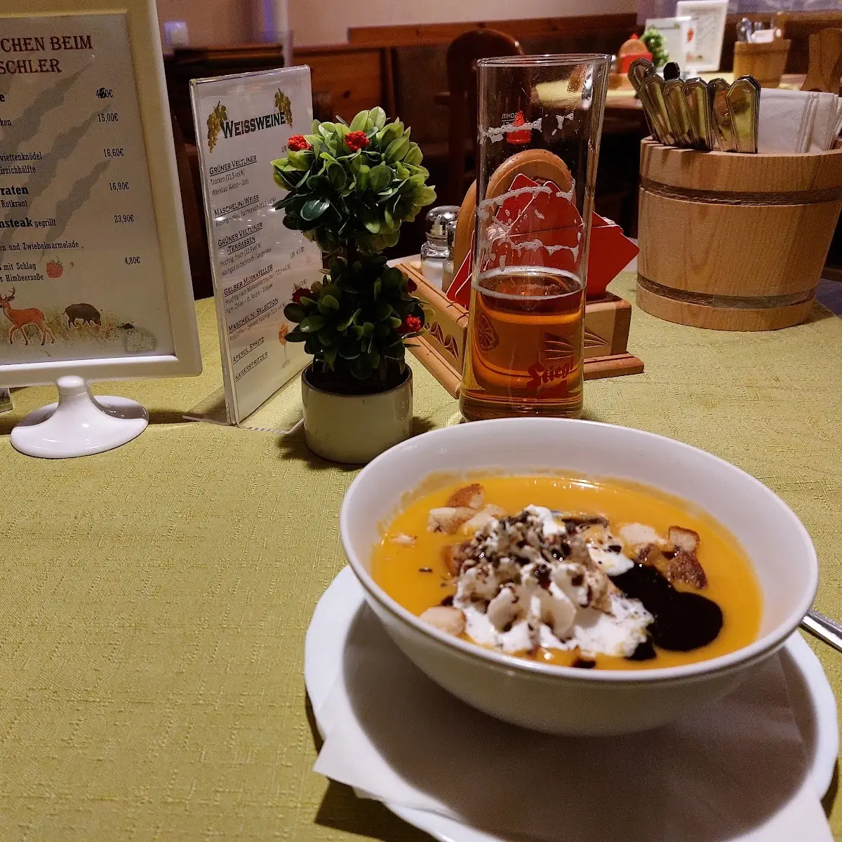 Kürbiscremesuppe
