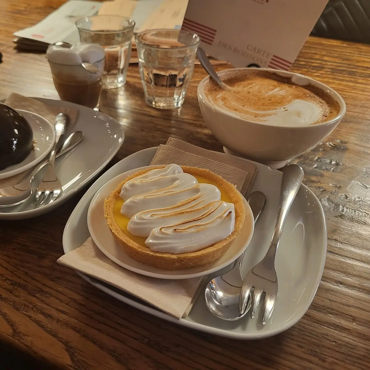 Lemon Tart And Cappucino