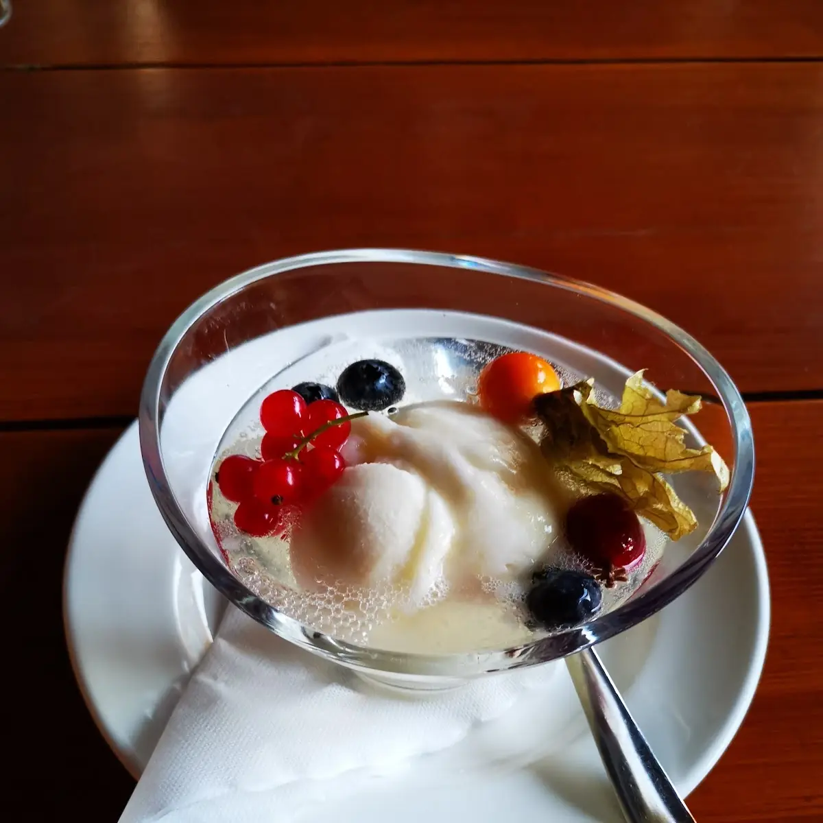 Zitronensorbet Mit Prosecco