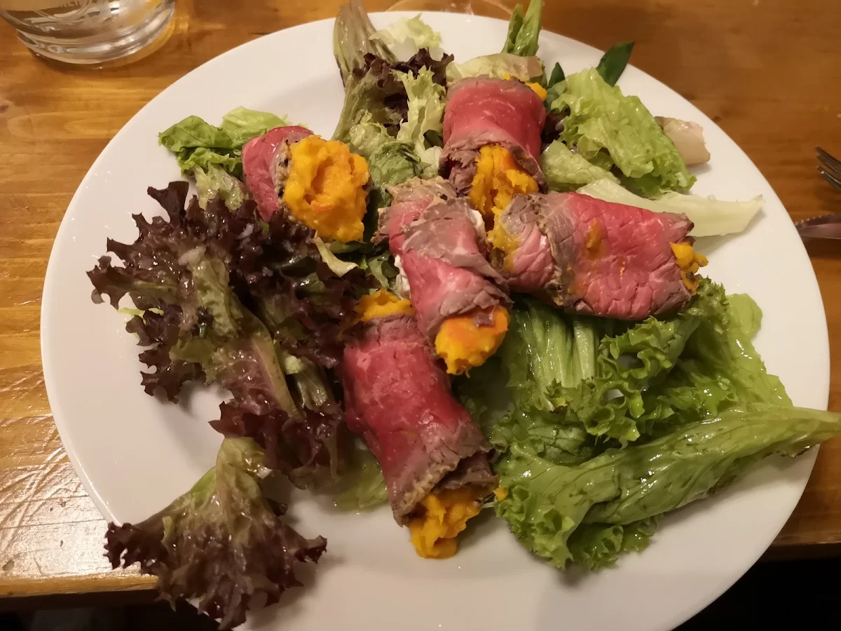 Roastbeefröllchen Mit Kürbisgervais