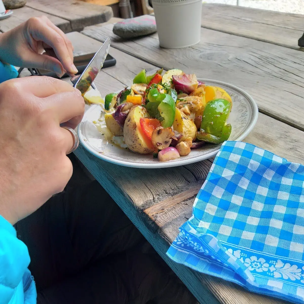 Ofenkartoffeln Mit Grillgemüse
