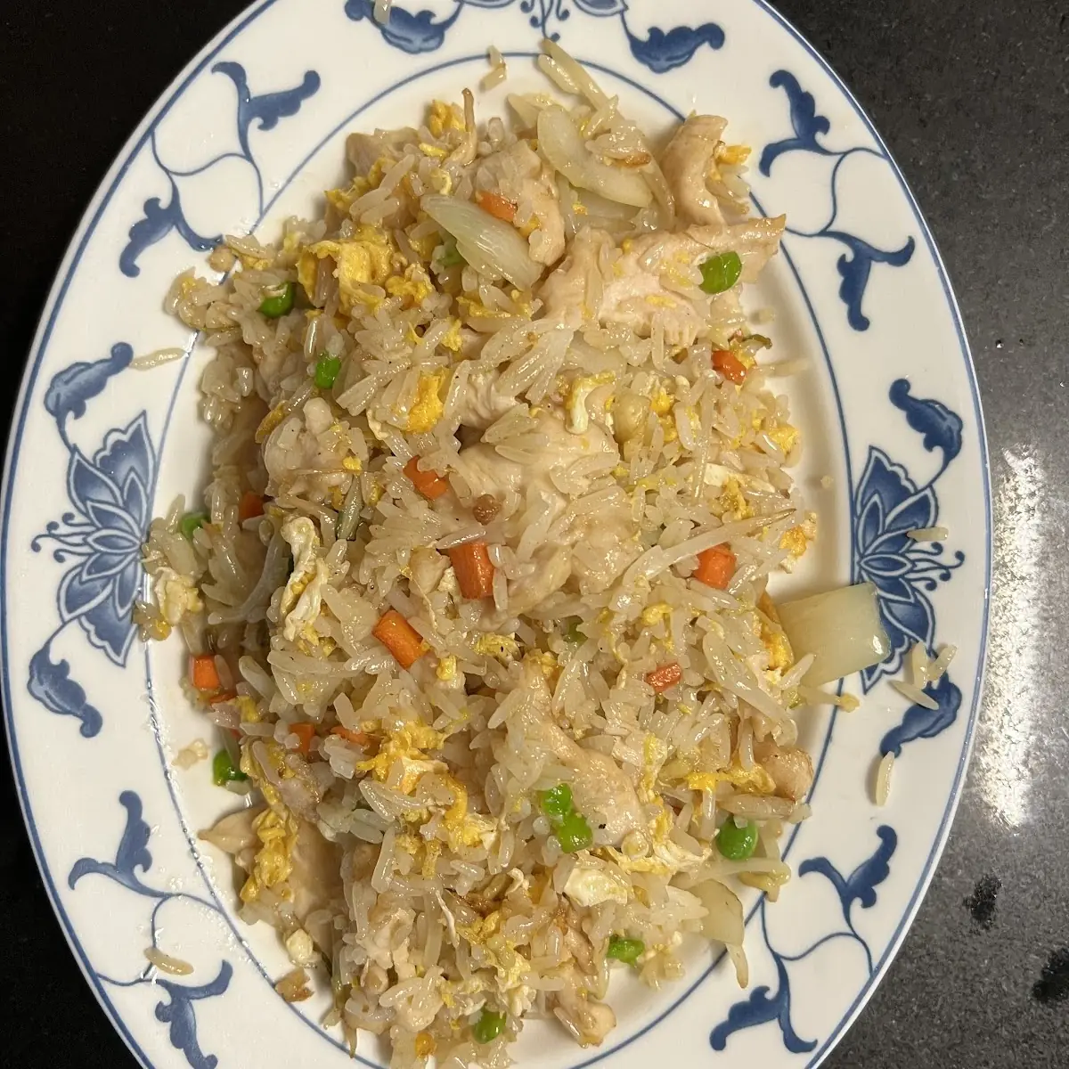 Gebratener Reis Mit Hühnerfleisch