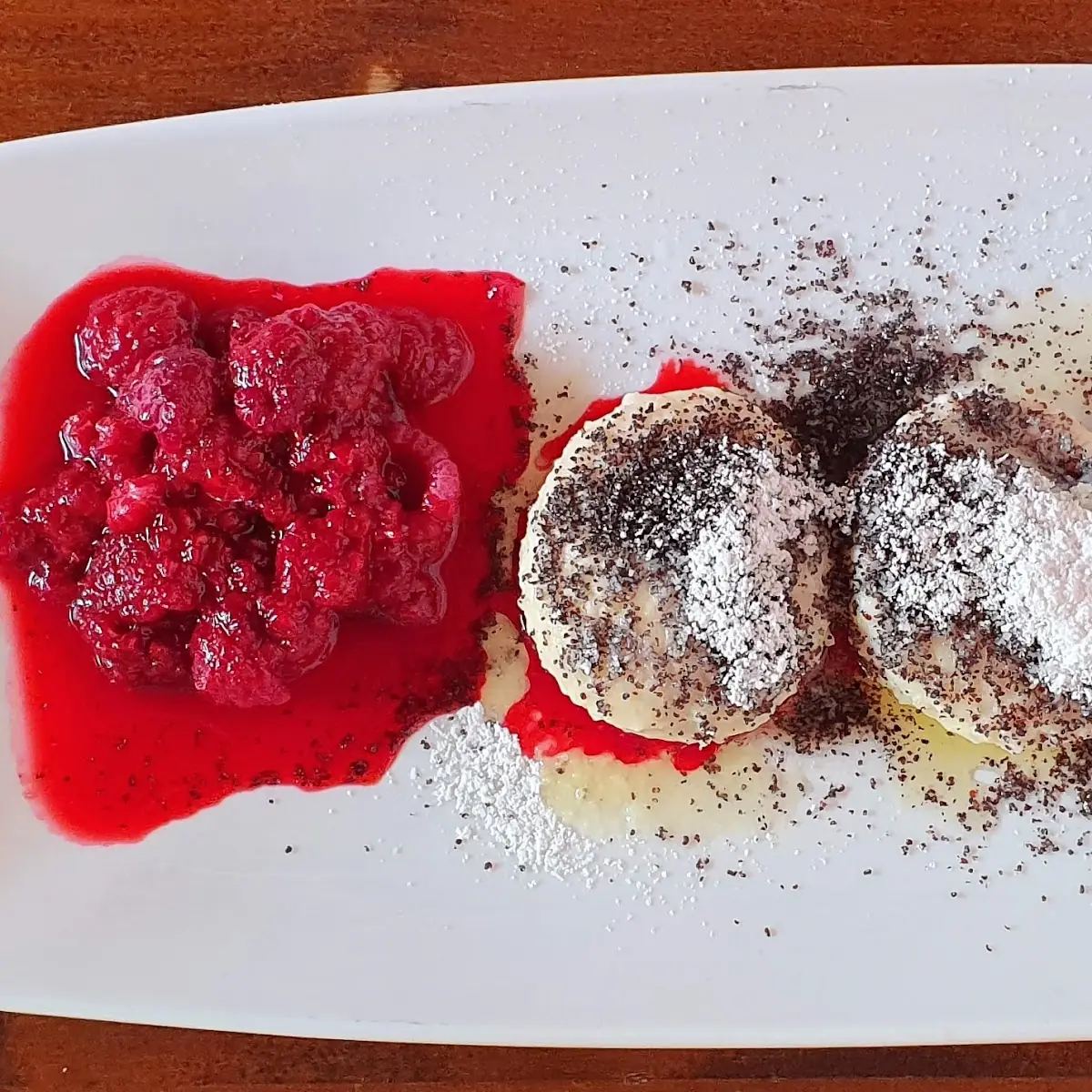 Cottage Cheese with Raspberry