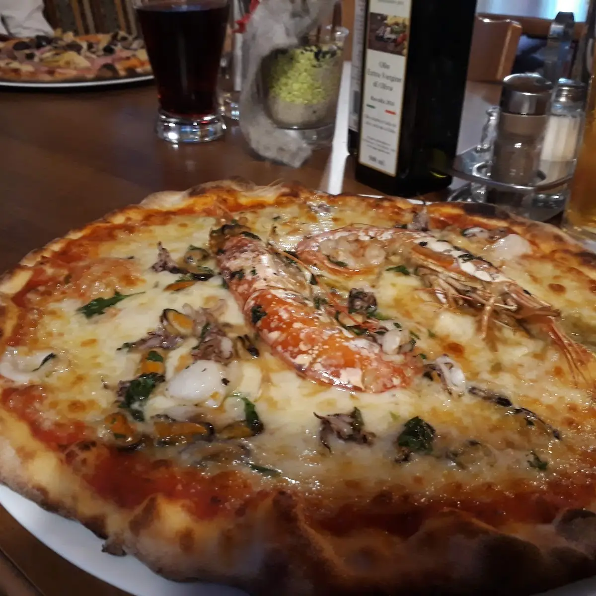 Pizza Mit Scampi