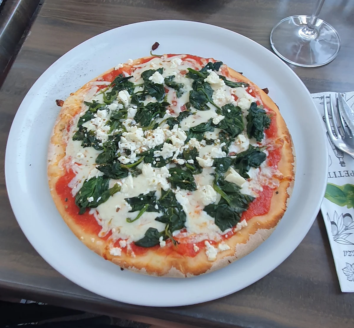 Pizza Spinaci Glutenfrei
