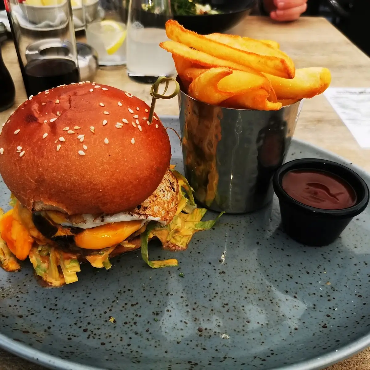 Burger and Fries