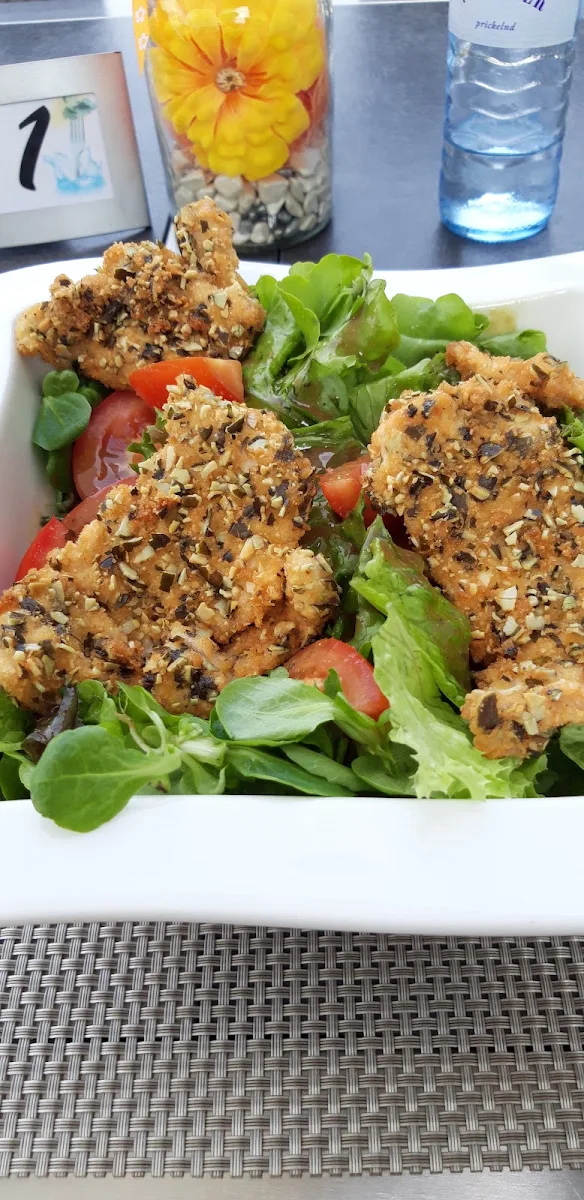 Hähnchenbrustfilets In Kürbiskern Panade