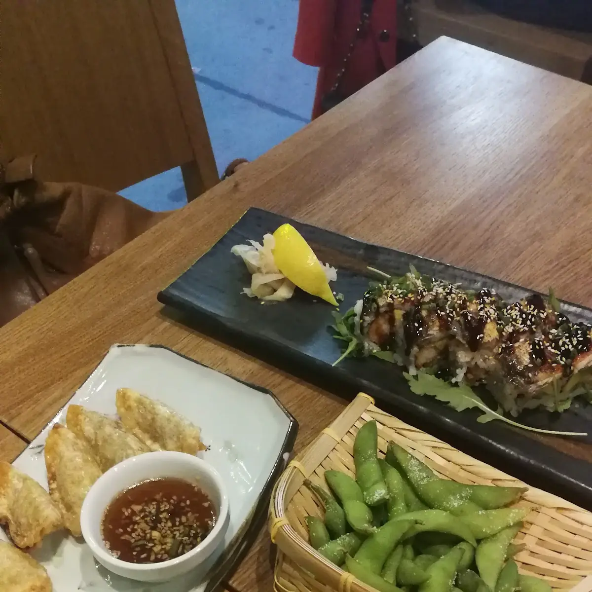 Gyoza Edamame Shinobi Roll