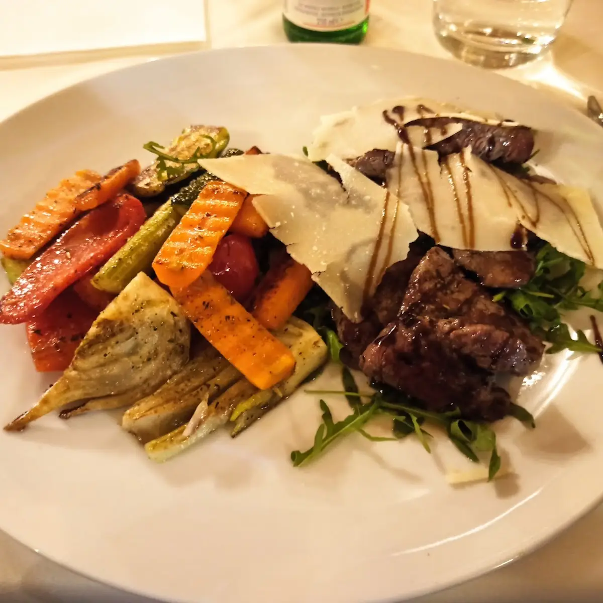 Tagliata Di Manzo Con Verdure Grigliate