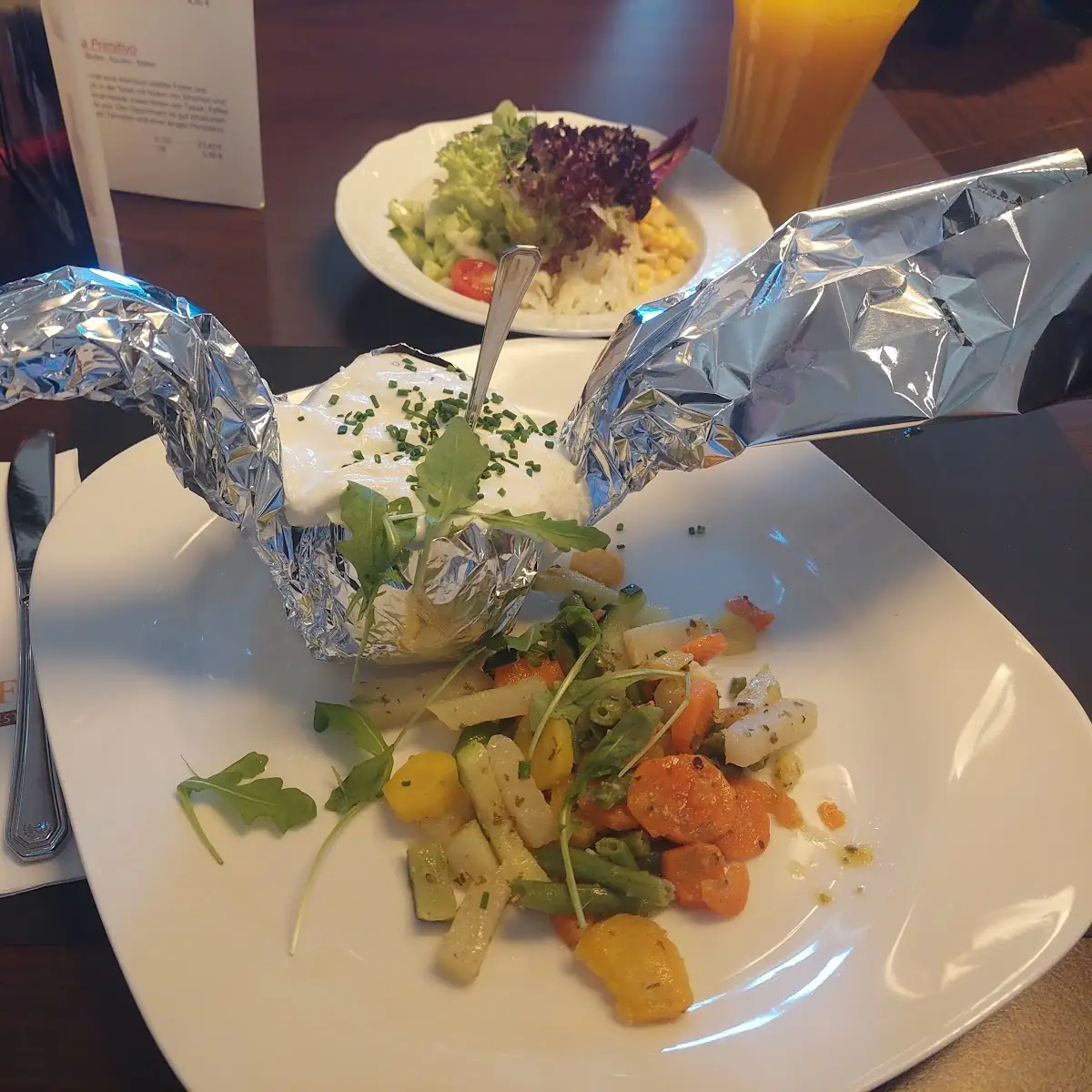 Vegetarische Ofenkartoffel