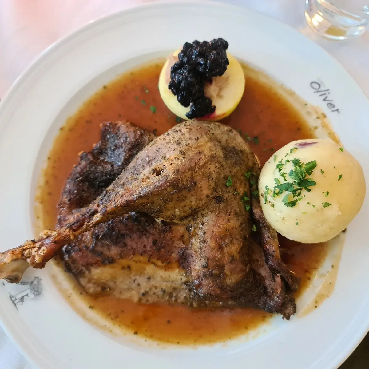 Gansl Rotkraut Knödel