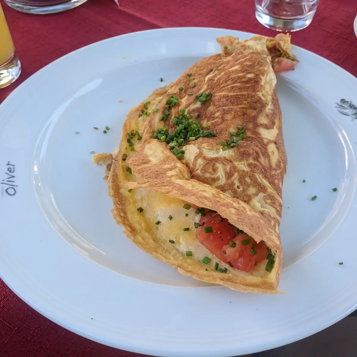Omelett Mit Tomaten