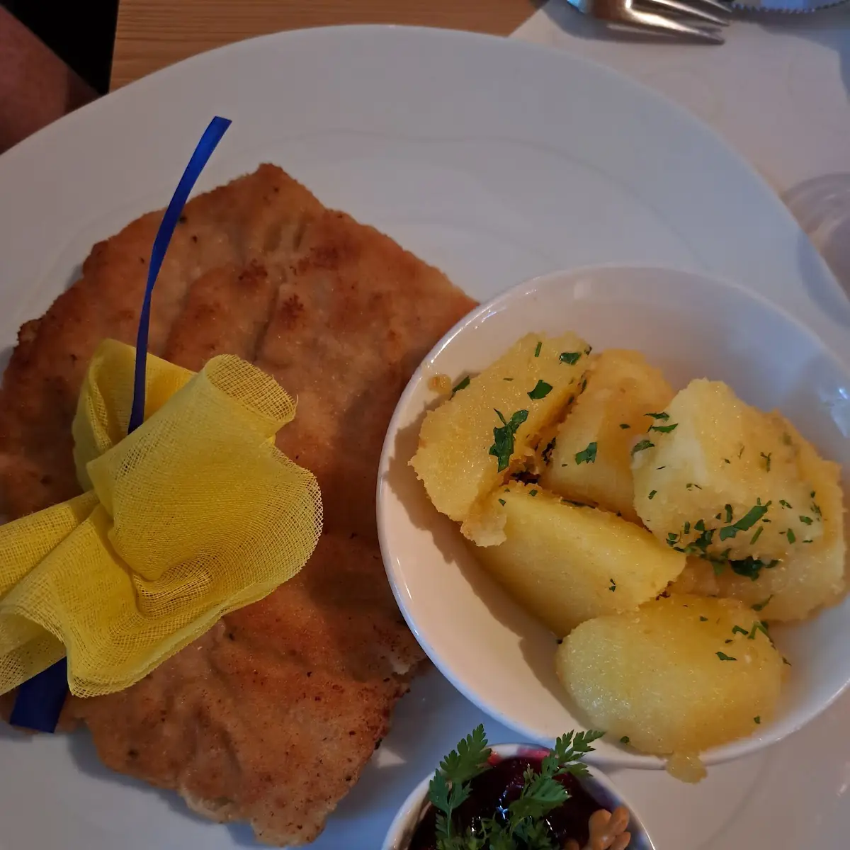 Schnitzel Wiener Art Mit Kartoffeln
