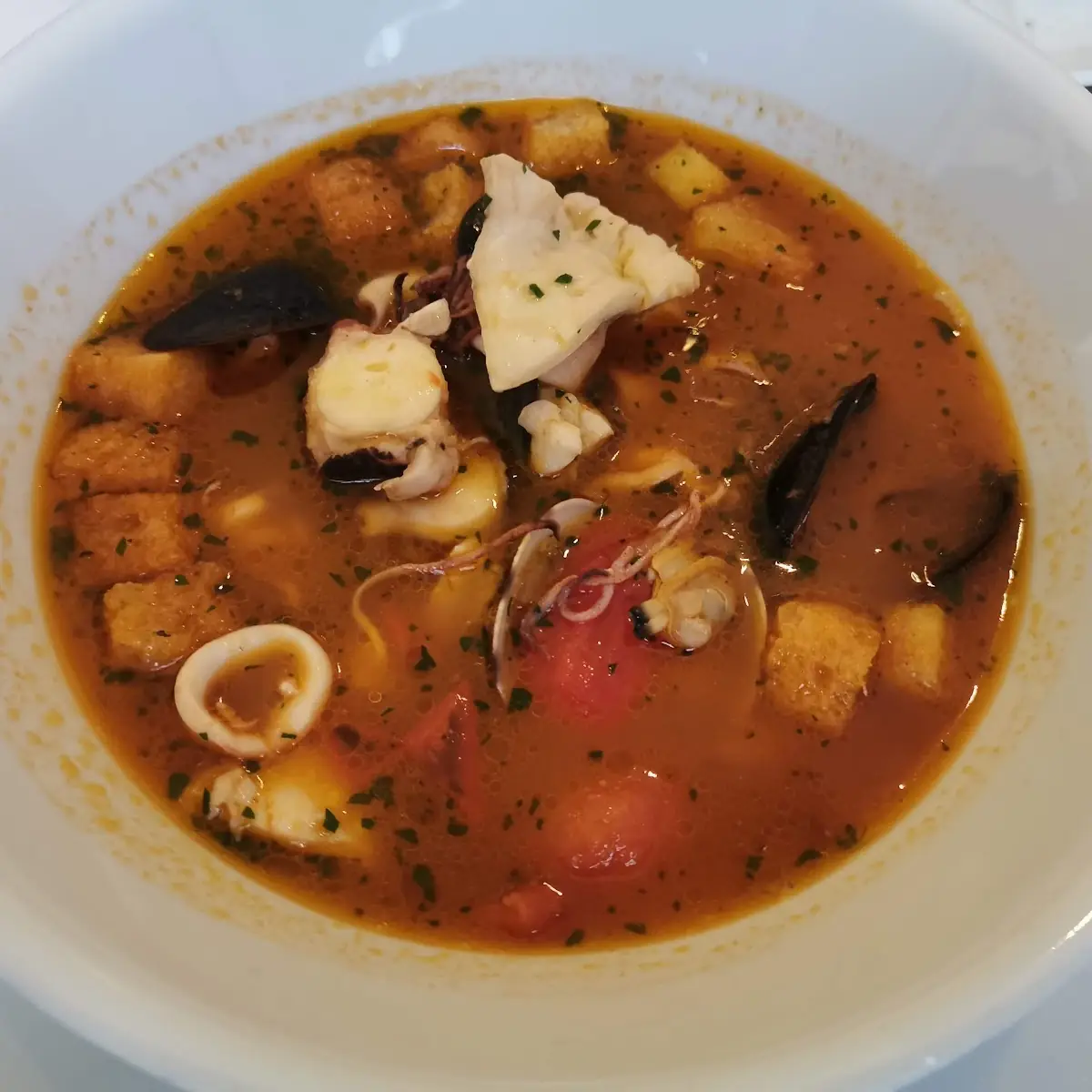 Fischsuppe Parmigiana & Co