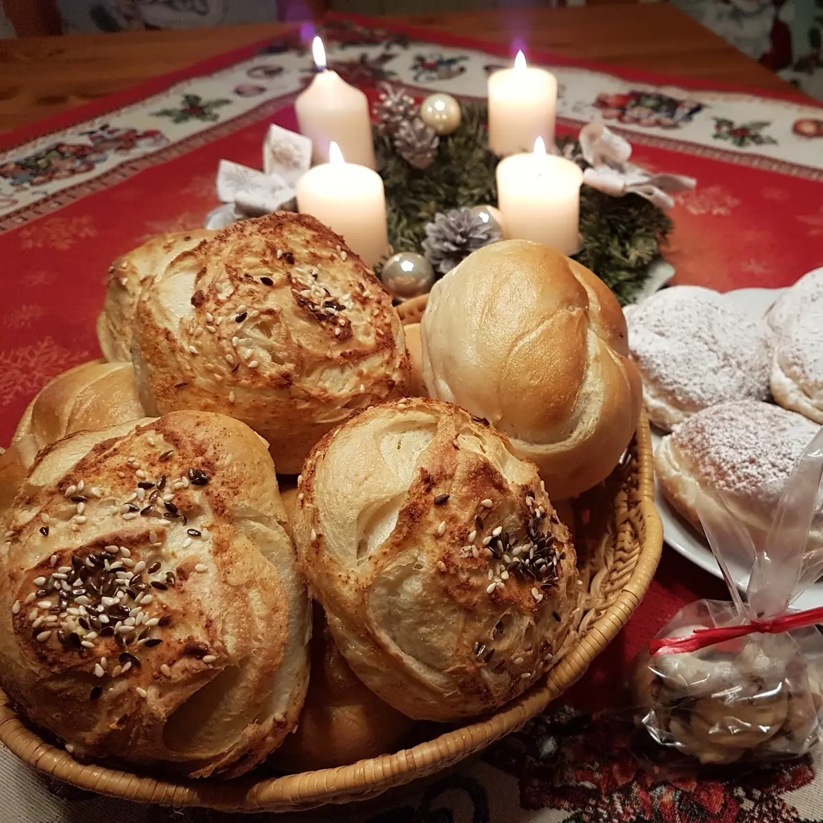 Frisches Gebäck Super Krapfen Und Ein Kleines Geschenk