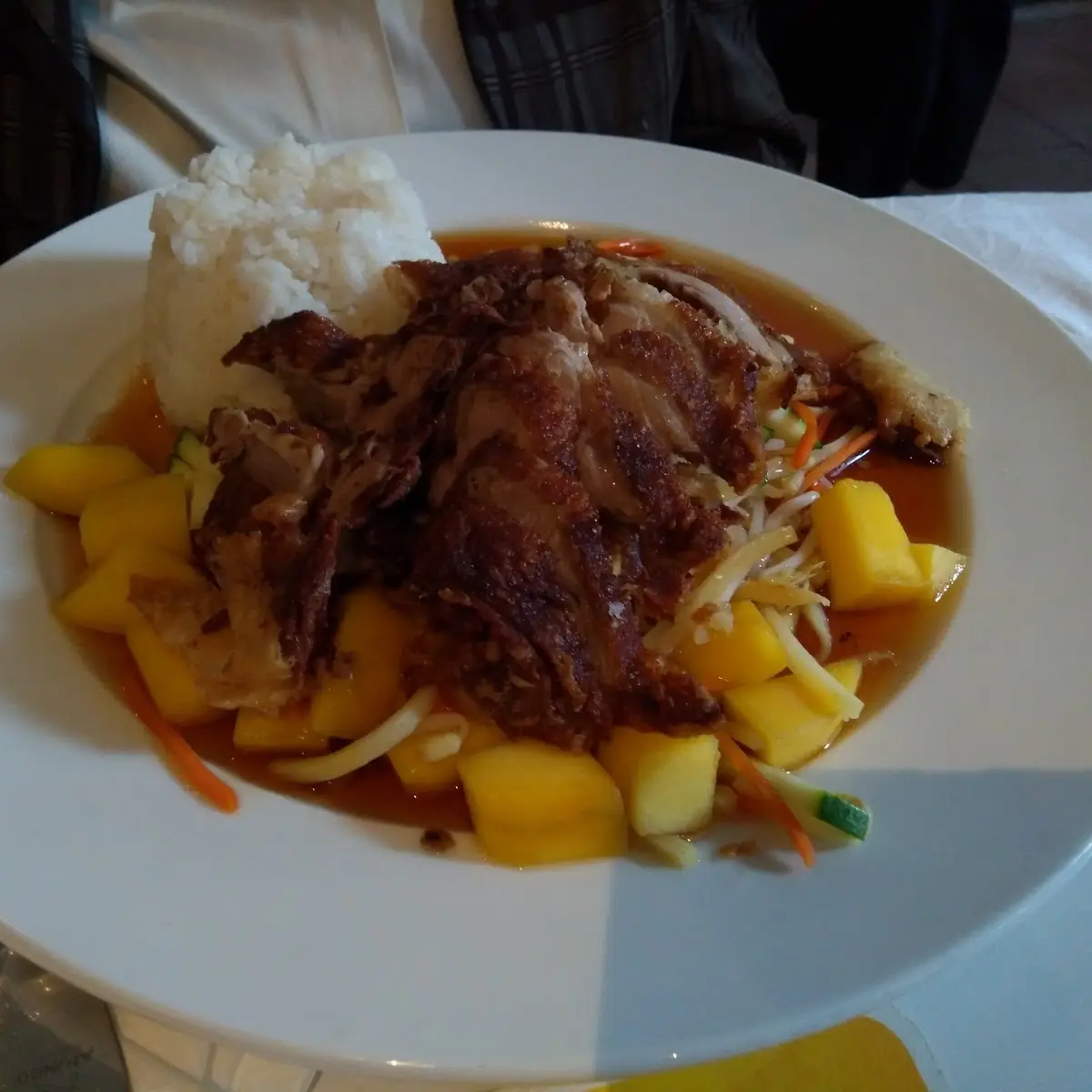 Ente Auf Mango Süß-sauer