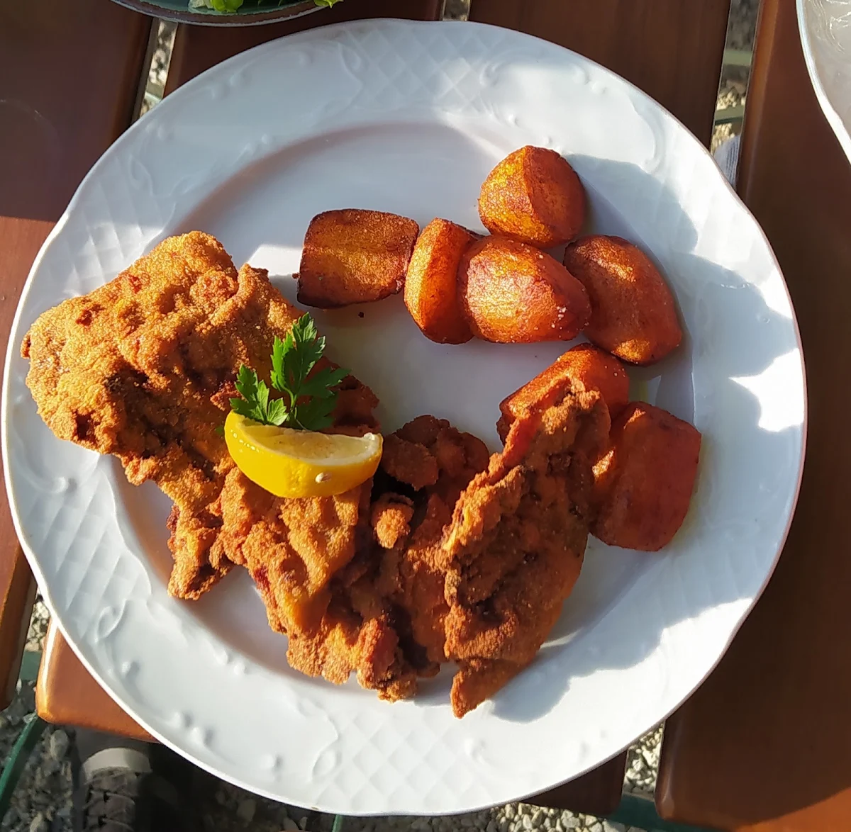 Gebackene Leber Mit Bratkartoffeln