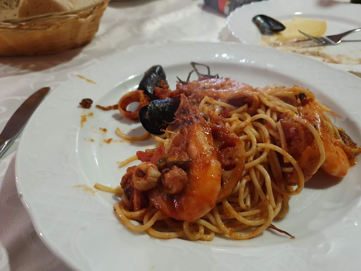 Italienischer Abend Spaghetti Mit Meeresfrüchte