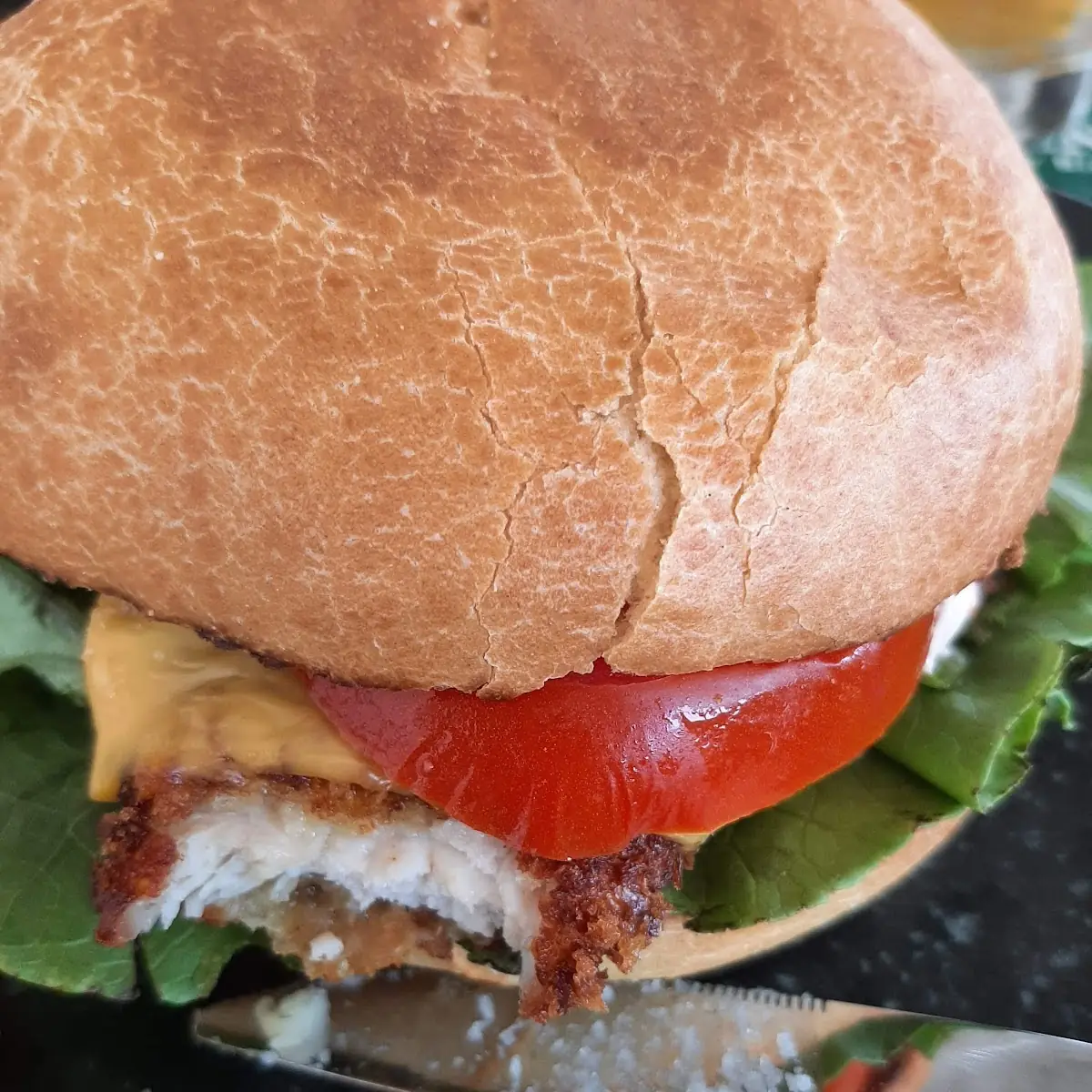 Bürgger Mit Hühnerschnitzel
