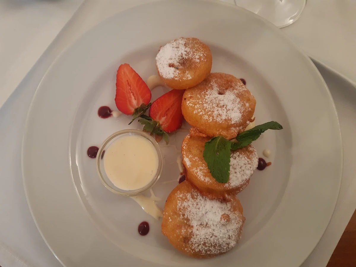 Apfelringe Mit Zimt Und Vanillesoße