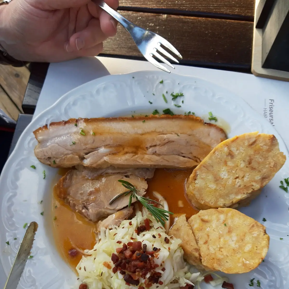 Schweinebraten Mit Kraut Un Klösen